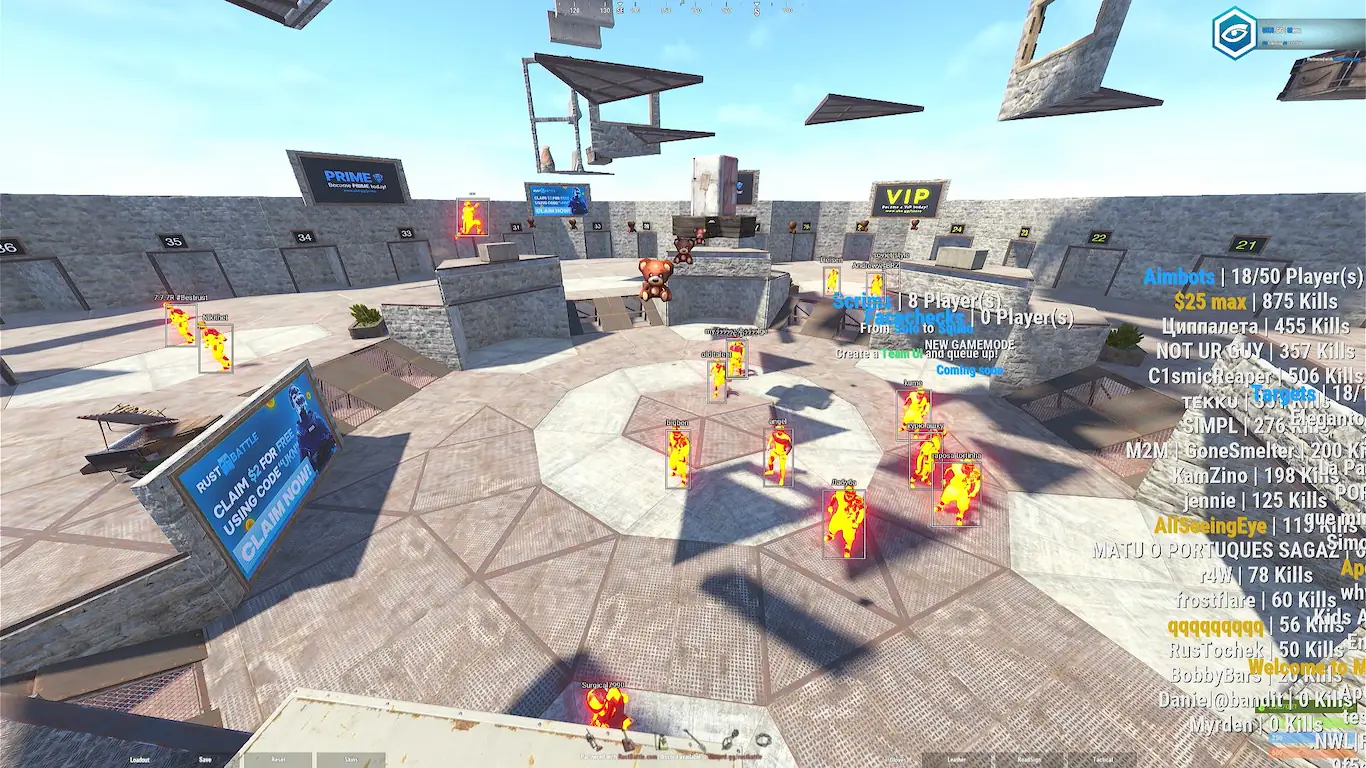 Screenshot 2 do cheat Rust Enot Hook
